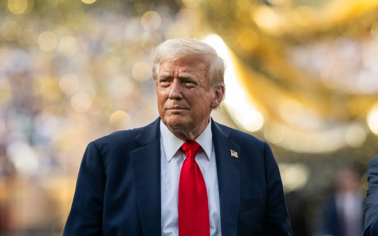 Donald Trump durante su participación en el sorteo del Mundial 2026. Foto: X (@WhiteHouse)