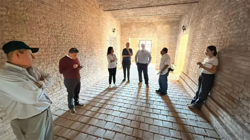 imagen recuadro Se supervisó como se encontraban las zonas que requieren una intervención inmediata dentro de la Ex Hacienda La Sauteña | Foto: SEDUMA Tamaulipas