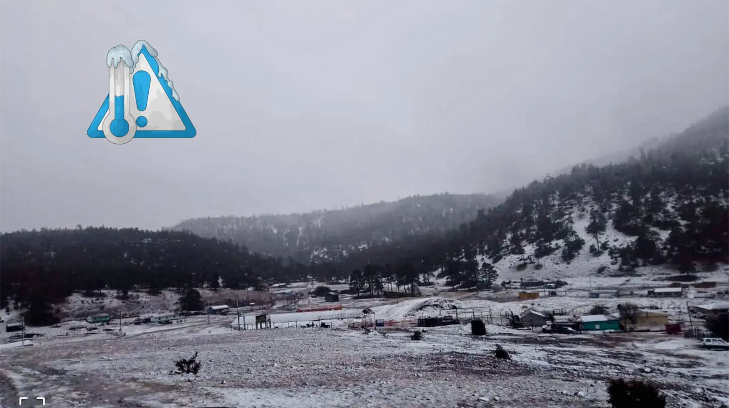 La Rosilla ha registrado temperaturas congelantes por debajo de los 20 grados bajo cero. Foto: La Rosilla Guanaceví Dgo.
