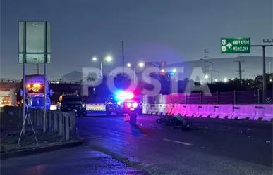 VIDEO | Motociclista muere tras ser embestido en Libramiento noreste de García