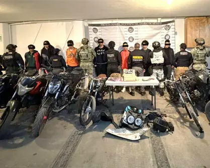 Toluca desarticula red dedicada a desmantelar motos robadas; suman 7 detenidos