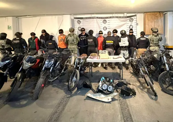 Toluca desarticula red dedicada a desmantelar motos robadas; suman 7 detenidos