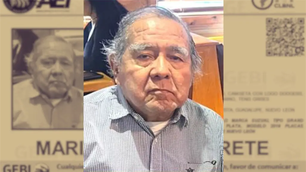 Adulto mayor con Alzheimer desaparece en Guadalupe; autoridades intensifican su búsqueda
