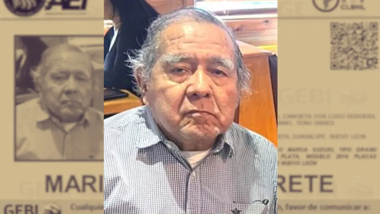 Mario Alor Alderete, adulto mayor de 82 años que fue visto por última vez el 7 de diciembre de 2025. Foto: CANVA I Facebook  Grupo Especializado de Búsqueda Inmediata