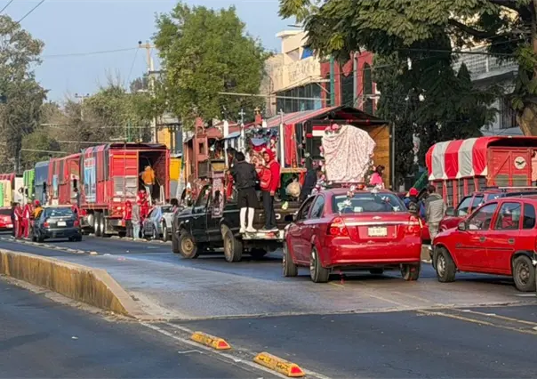 VIDEO | Caos vial en la Basílica: la llegada masiva de peregrinos deja la zona colapsada