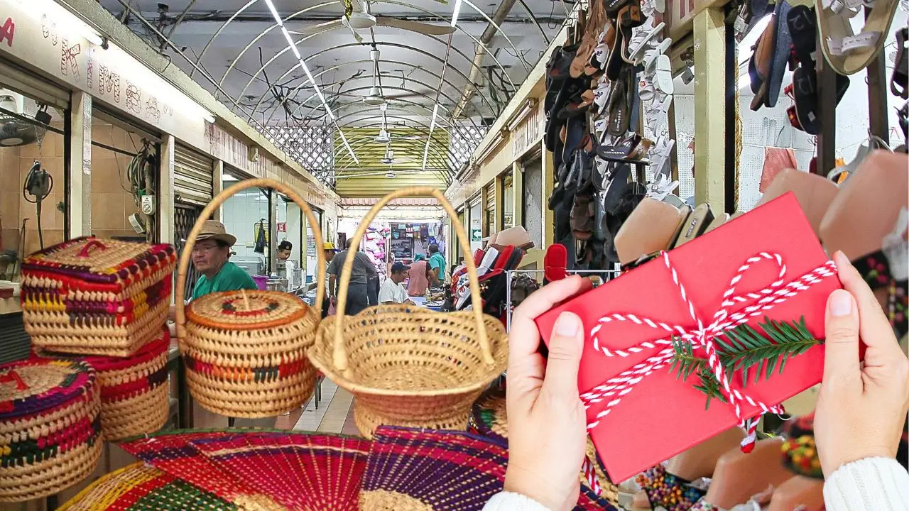 Al fondo, aspecto de uno de los pasillos del Bazar García Rejón donde se pueden comprar artesanías yucatecas para esta Navidad.- Fuente Casa Loltún