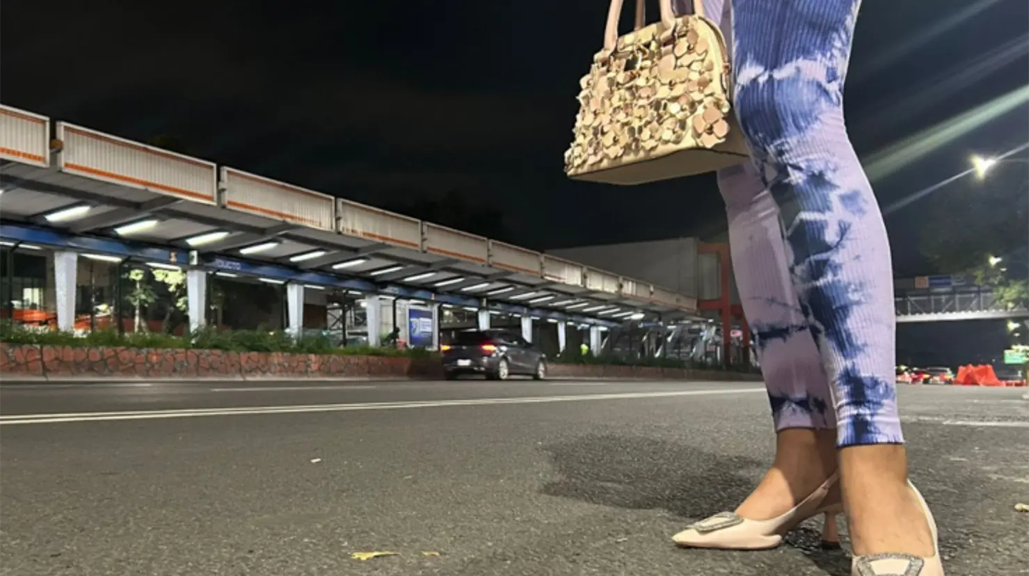 Trabajadora sexual en avenida Tlalpan. Foto: Paola Atziri Paz