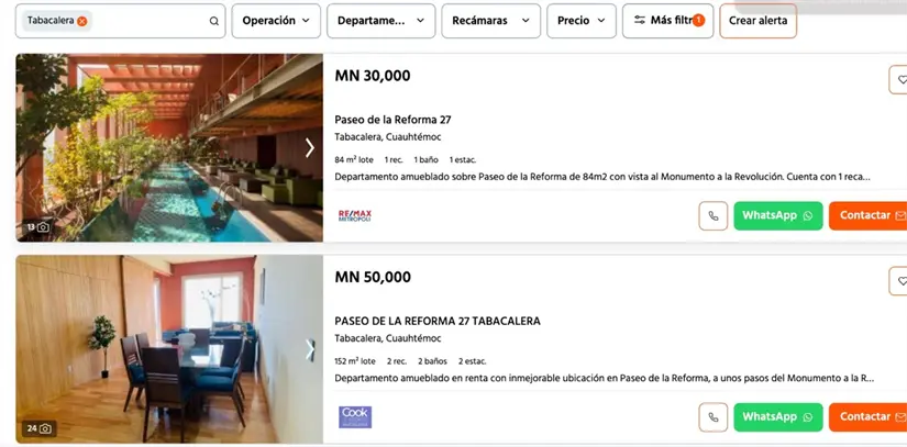 imagen recuadro Anuncio de rentas de edificio donde fue hallado sin vida regidor de Tamaulipas. Foto: Inmuebles.com