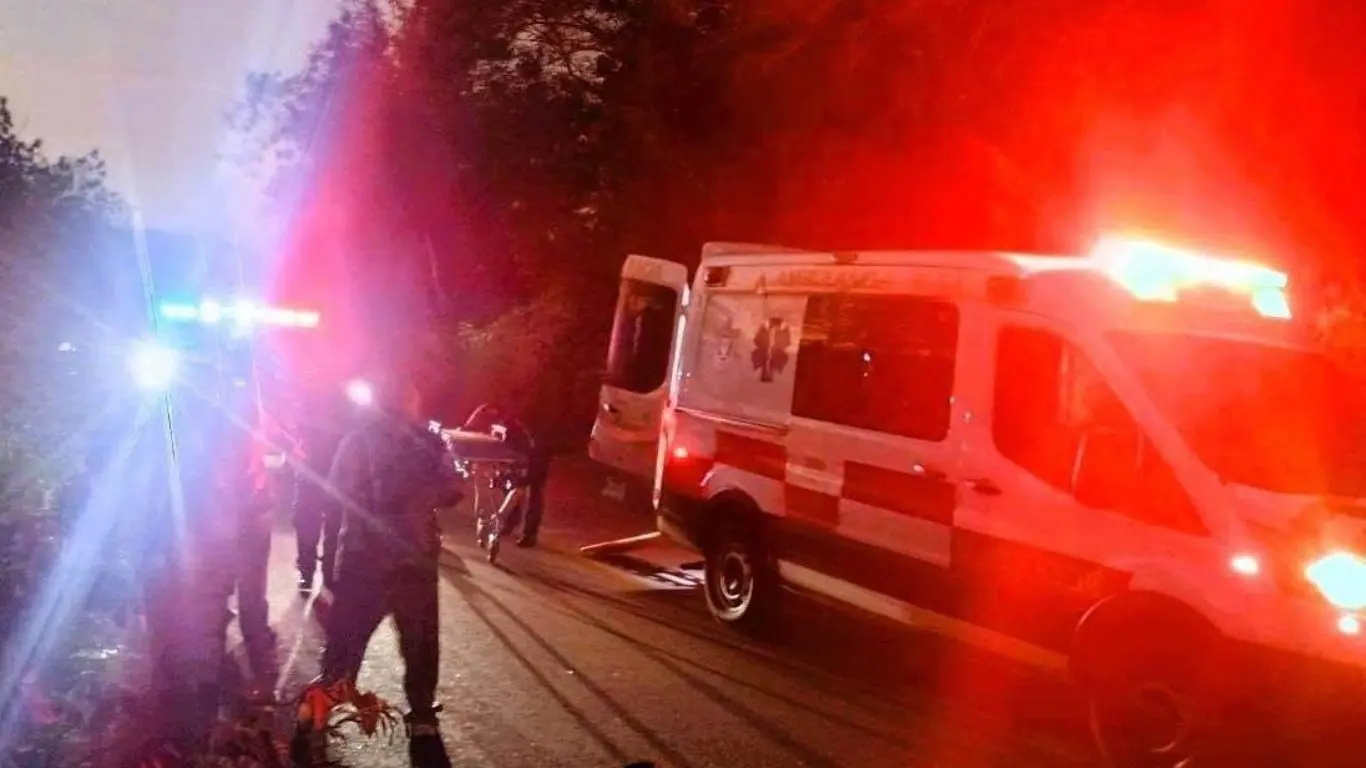 En el accidente resultaron 15 heridos, incluidos menores de edad. Foto: Redes sociales.