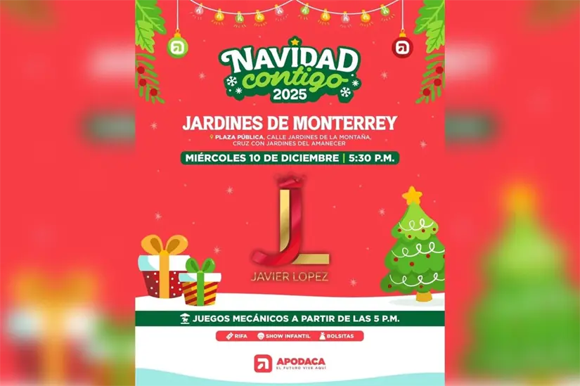 imagen recuadro La celebración Navidad Contigo 2025 continúa llenando de ambiente festivo. Foto: Gobierno de Apodaca