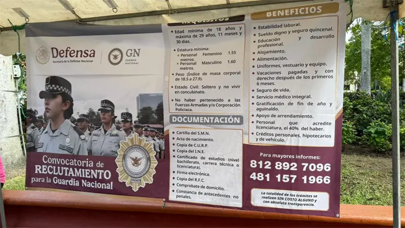 imagen recuadro El módulo sigue activo, invitando a los jóvenes a formar parte de la Guardia Nacional | Foto: Guardia Nacional