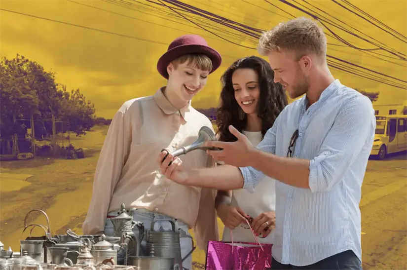 imagen recuadro Compras en la Pulga Nogalera. Foto: Canva.