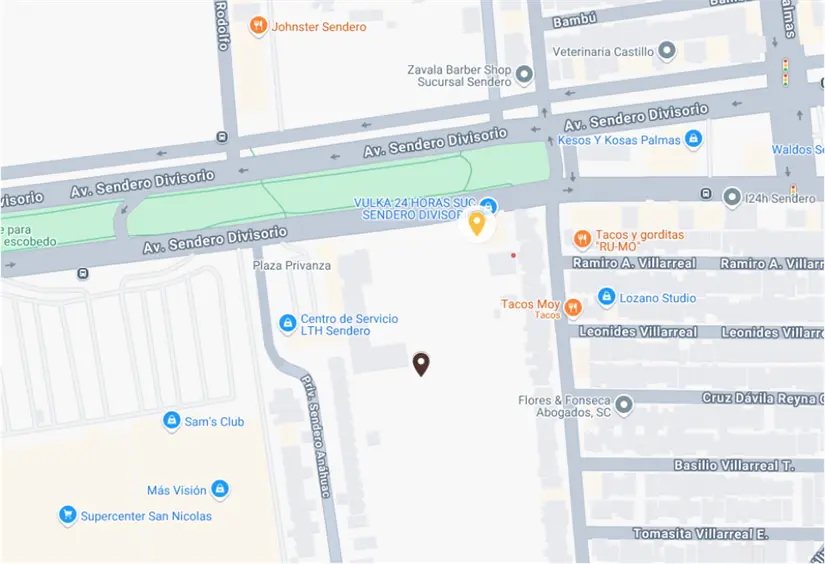 imagen recuadro Ubicación Pulga Nogalera. Foto: Google Maps.