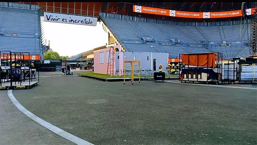 La Casita, la polémica y el perreo. Todo listo en el Estadio GNP. Foto: X @mx_tickets