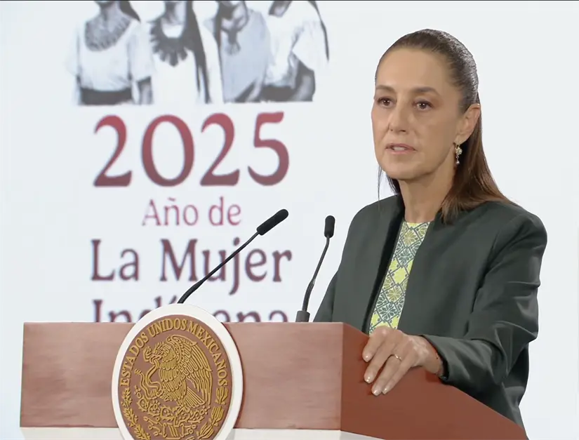 imagen recuadro Claudia Sheinbaum en conferencia de prensa del 10 de diciembre. Captura de pantalla: YouTube (Claudia Sheinbaum)