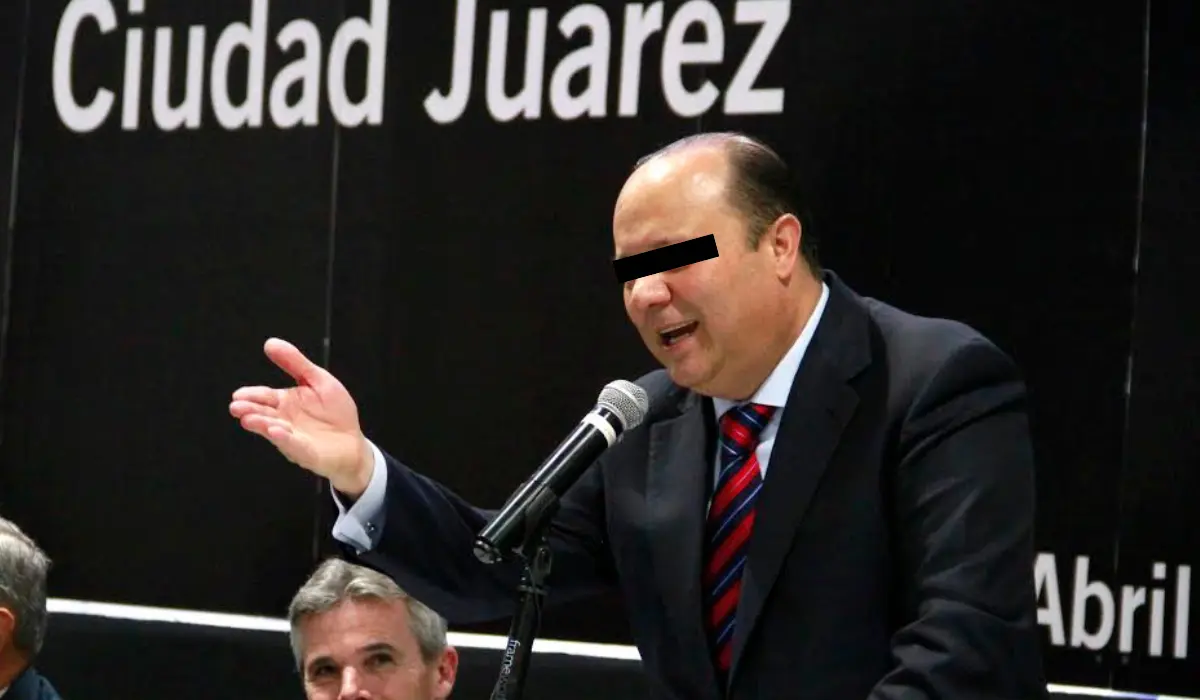 César Duarte durante inauguración de tercera planta de BRP en Chihuahua. Foto: X (@GoberDuarte)