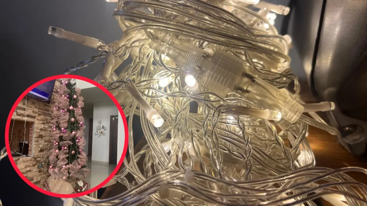 Esta temporada incrementan los incidentes en casa habitación, por el uso de luces y pinos navideños. Foto: Jesús Carrillo