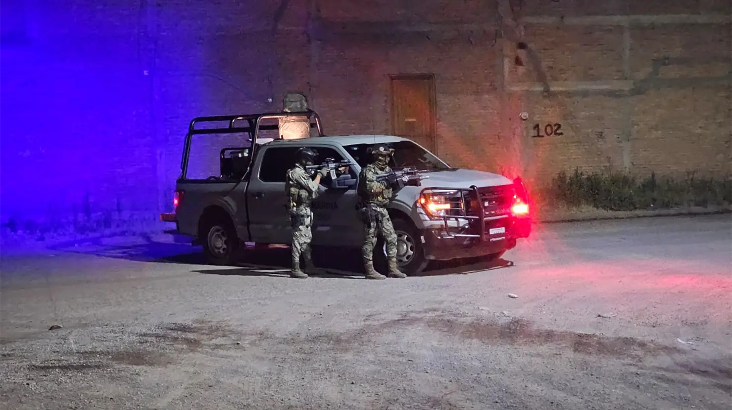 La Secretaría de Marina realiza operativos en la ciudad de Durango. | Foto: Luis Lozano.