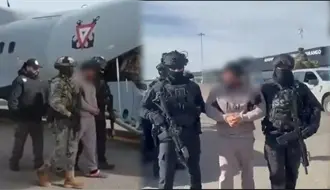 VIDEO | El Limones, líder criminal detenido en Durango, fue trasladado así por la Marina, la FGR y la SSPC