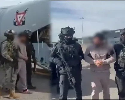 VIDEO | El Limones, líder criminal detenido en Durango, fue trasladado así por la Marina, la FGR y la SSPC