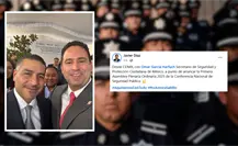 Javier Díaz y Omar García Harfuch juntos en Ciudad de México Javier Díaz y Omar García Harfuch juntos en Ciudad de México