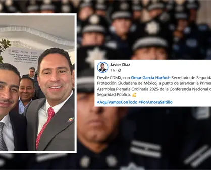 Javier Díaz y Omar García Harfuch juntos en Ciudad de México