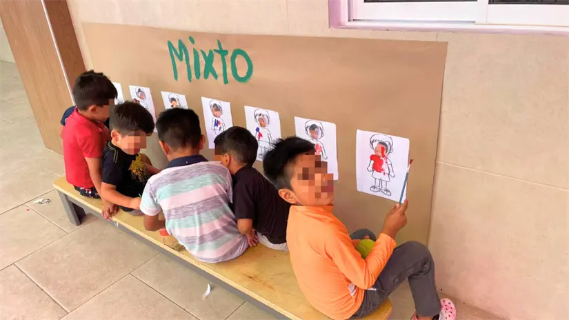 imagen recuadro Infancias participan en dinámicas recreativas como parte de los programas de atención y acompañamiento del DIF Estatal. Foto: SEDIF BCS