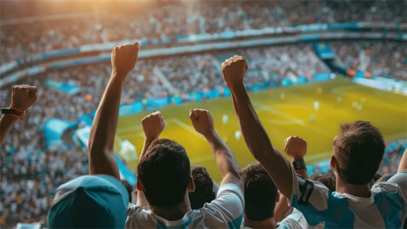 imagen recuadro Aficionados al futbol/Foto: IA Freepik