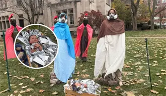 Polémico nacimiento en Illinois muestra al Niño Jesús detenido por ICE