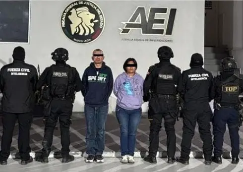 imagen recuadro La pareja se identificó como Omar “N”, de 44 años, y Guadalupe “N”, de 32. Foto: Grupo de Coordinación Metropolitana.