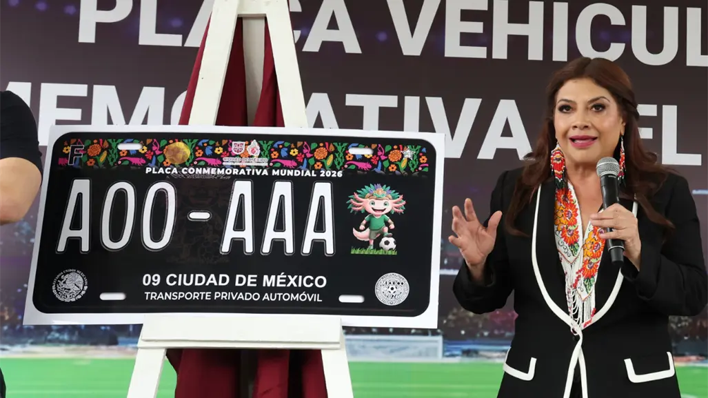 CDMX lanza placa vehicular especial por el Mundial 2026: conoce costo y detalles