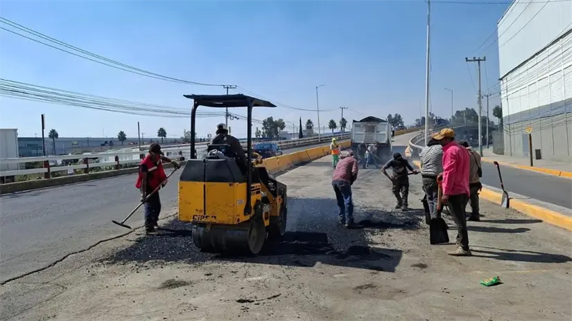 imagen recuadro Para evitar daños, se colocarán arcos de altura en el Puente Madero. Foto: Facebook @Gobierno de Cuautitlán