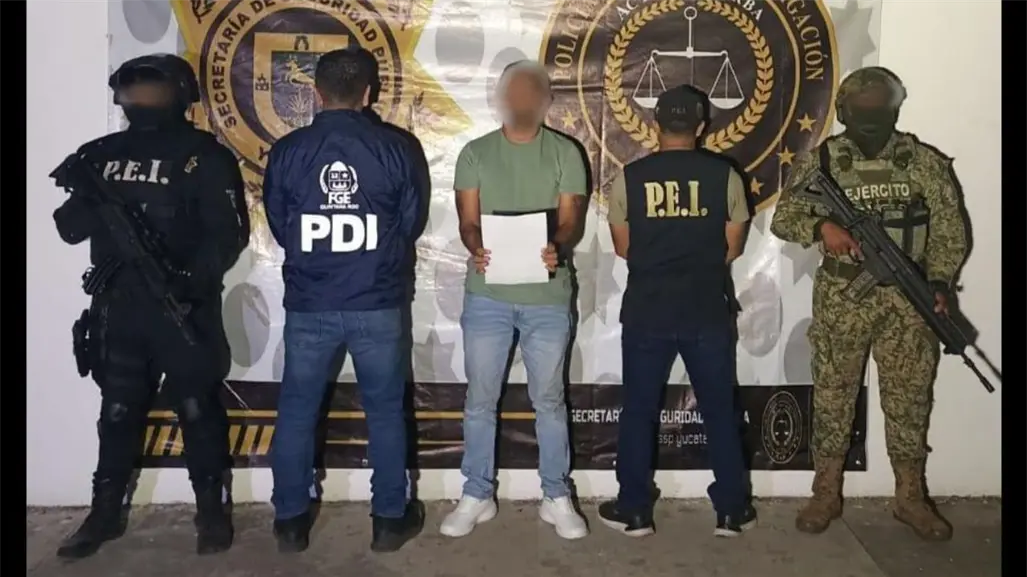 Presunto integrante del CJNG detenido en Yucatán está vinculado a una desaparición en Quintana Roo