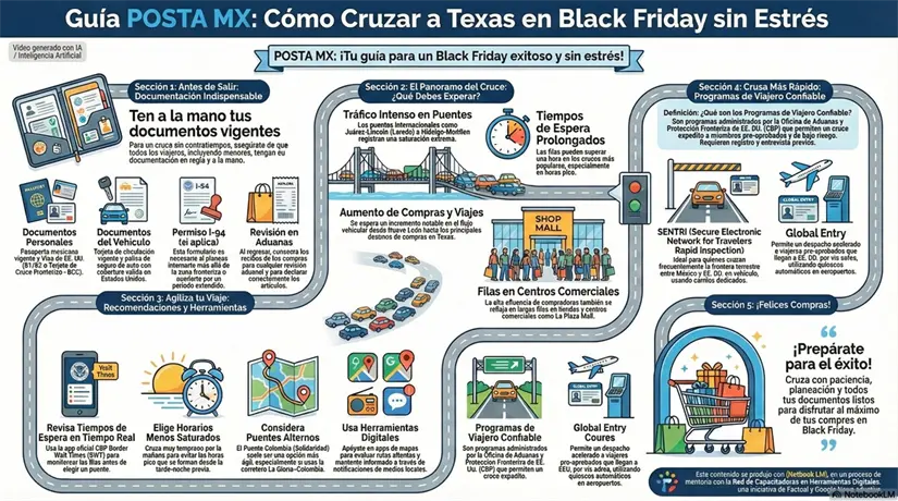 imagen recuadro Los puentes internacionales experimentan un incremento masivo. Foto: Generada por IA (Notebook LM)