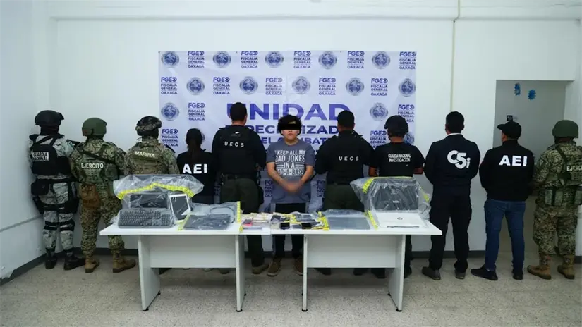 imagen recuadro Autoridades de Oaxaca desmantelaron una red de pornografía infantil que operaba desde la capital y difundía contenido vía Telegram y WhatsApp. Foto: Fiscalía de Oaxaca