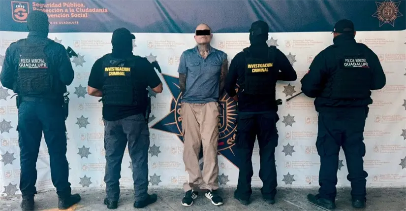 imagen recuadro Individuo identificado como Julio, de 48 años Foto: Gobierno de Guadalupe