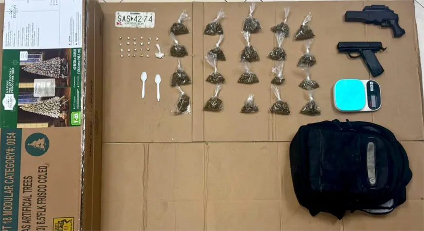 imagen recuadro Lo decomisado por las autoridades municipales Foto: Policía de Guadalupe