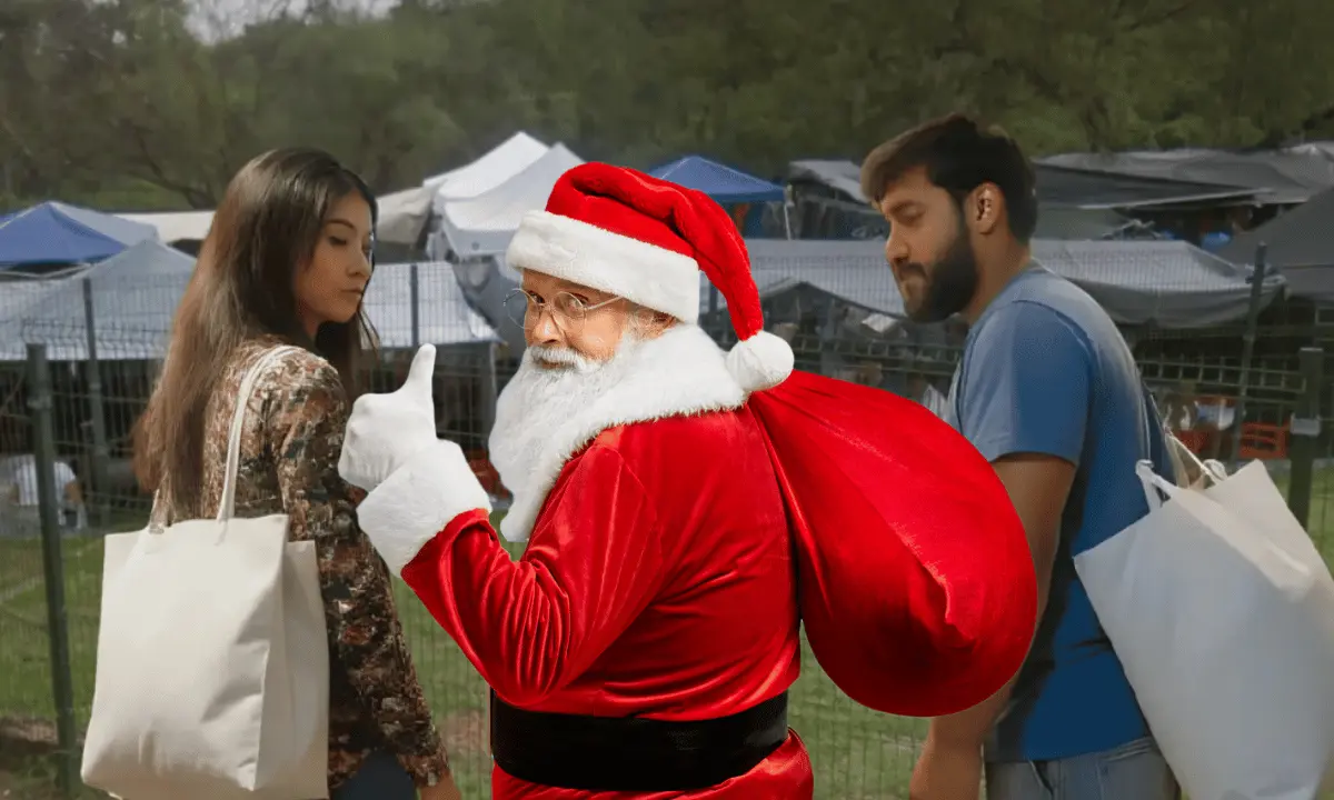 Este mercadito tiene la particularidad de que se instala justo junto a un parque. Foto: Canva.