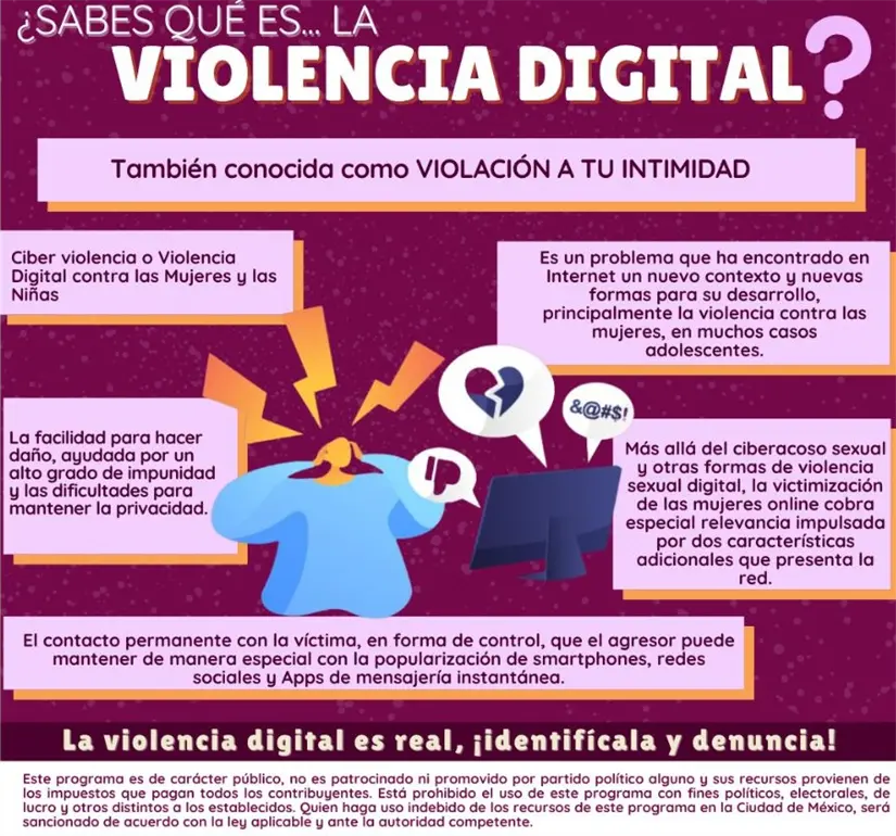 imagen recuadro Orientación sobre violencia de género digital en CDMX. Foto: cdmx.gob.mx