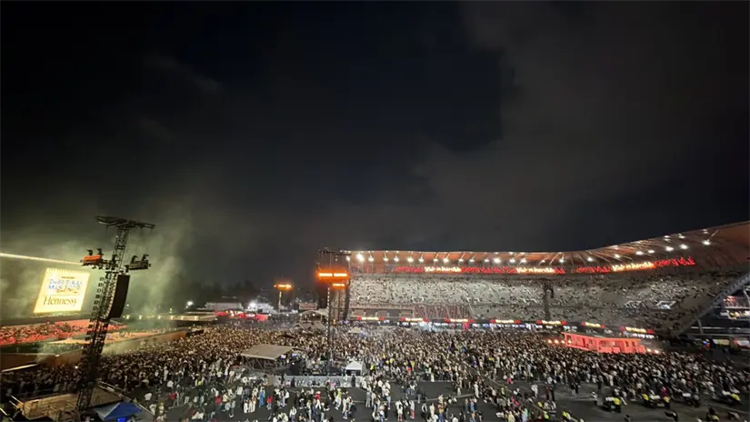 Primer concierto de Bad Bunny en la CDMX. Foto: X @LuisErnestoP95