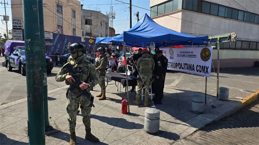 imagen recuadro Operativo Basílica 2025 rompe récords en CDMX en alcaldía GAM. Foto: Mario Flores