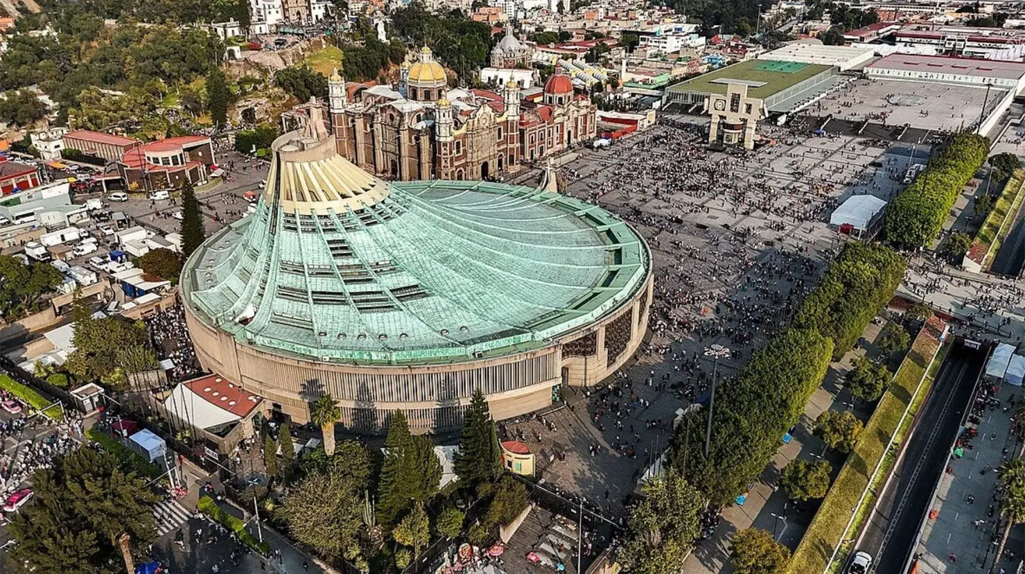 Basílica de Guadalupe desde arriba. Foto: blog.wynwood-house.com | Canva