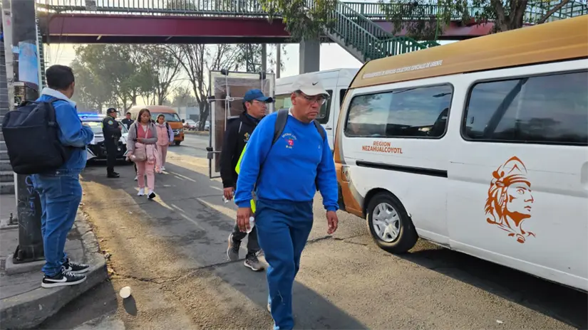 Avance de peregrinos hacia la Basílica de Guadalupe por Iztapalapa. | Foto: Luis Antonio Alfaro