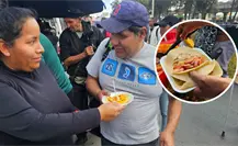Vecinos en Iztapalapa regalan comida a peregrinos que se van a la Basílica de Guadalupe Vecinos en Iztapalapa regalan comida a peregrinos que se van a la Basílica de Guadalupe