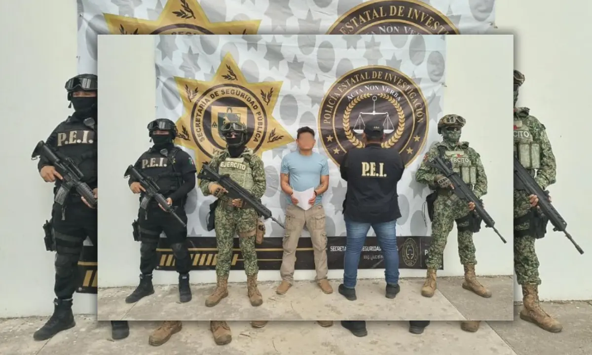 Segundo detenido por homicidio en Conkal ocurrido en julio de 2021 Foto: SSP Yucatán