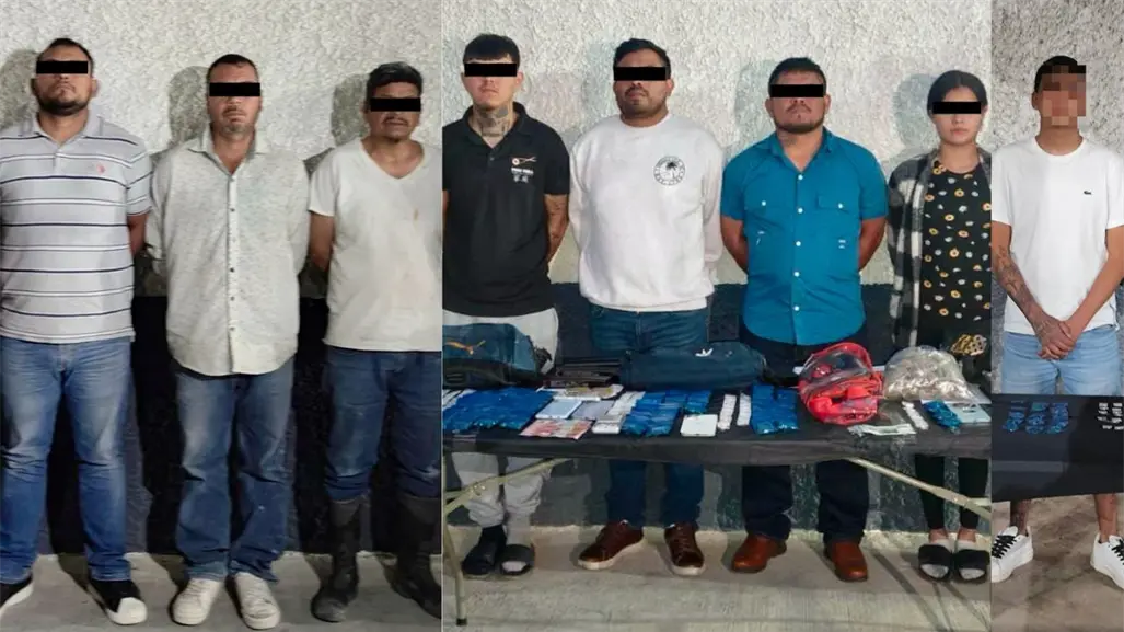 Detienen a un menor y siete adultos en operativos de Fuerza Civil en García