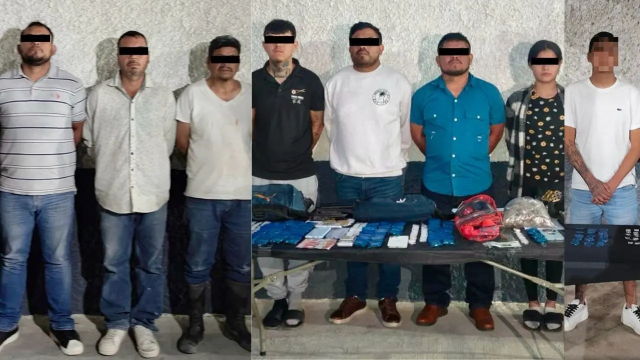 Generadores de violencia detenidos en operativos de García Foto: Fuerza Civil
