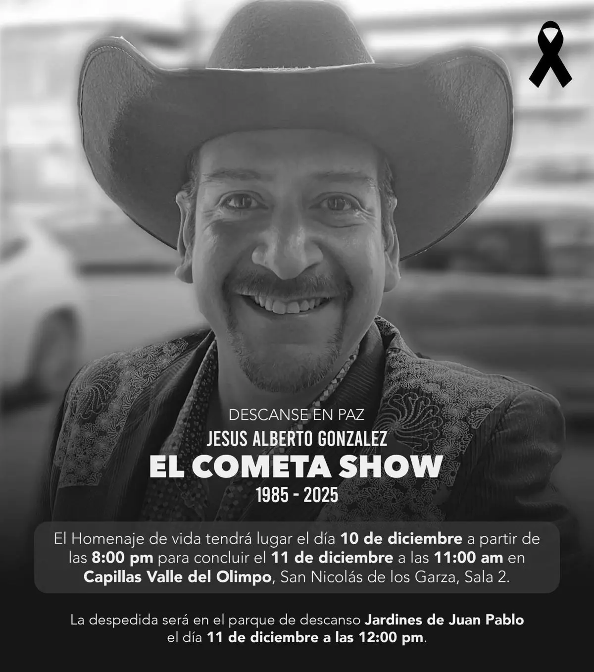 imagen recuadro Invitación a la despedida de Jesús Alberto González,