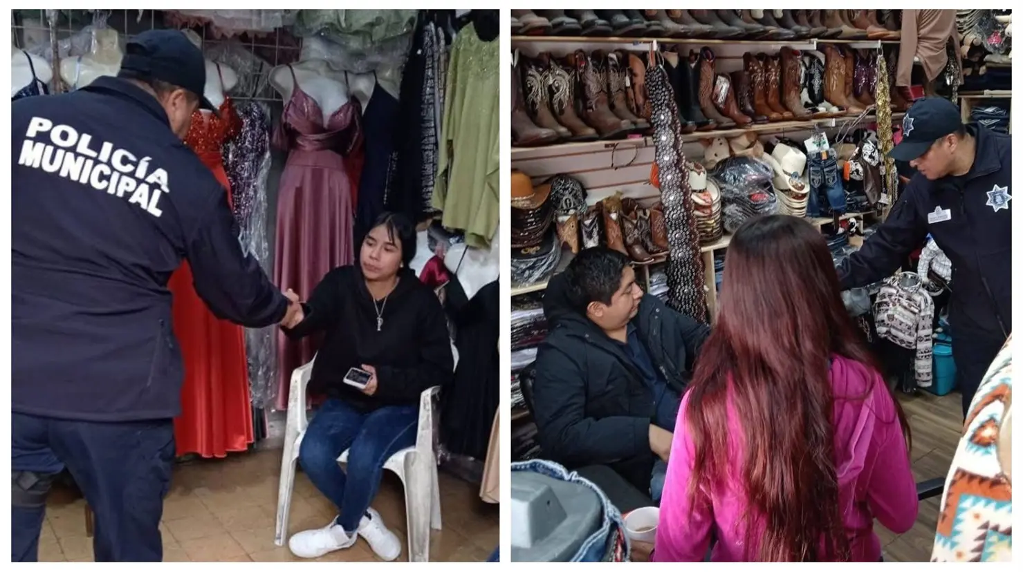 Elementos de la Comisaría de Seguridad y Protección Ciudadana en los recorridos. (Comisaría de Seguridad y Protección Ciudadana)