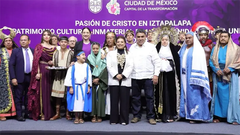 imagen recuadro Celebración de Clara Brugada porque la Pasión de Cristo en Iztapalapa es Patrimonio Cultural de la Humanidad. Foto: Gobierno de CDMX
